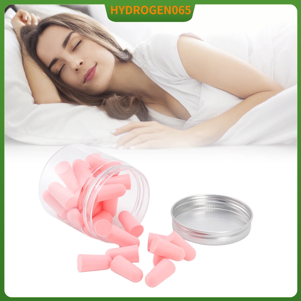 30 cái Bịt tai khi ngủ chống ồn Siêu mềm Bọt biển phục hồi chậm Tiếng Nút bịt cho giấc học tập làm việc Hydrogen065