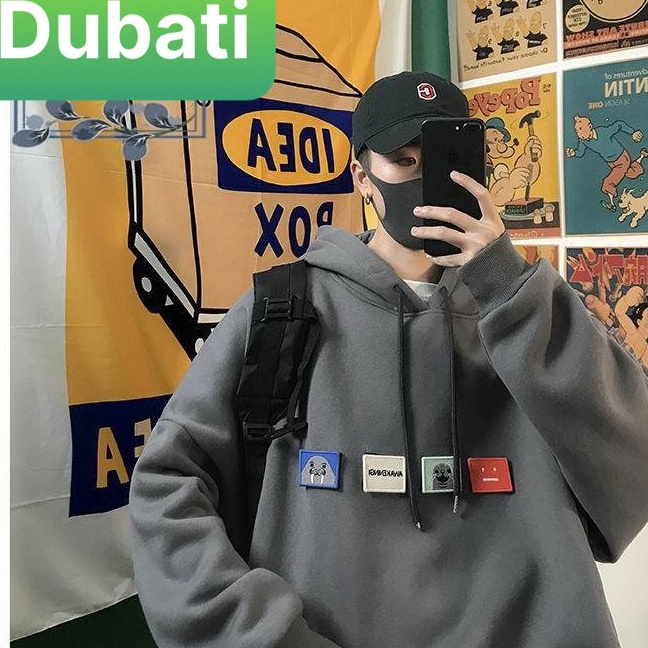 ÁO HOODIE - ÁO NỈ NAM NỮ LOGO STICKER SIÊU HOT PHONG CÁCH HÀN QUỐC CHỐNG NÓNG LẠNH VẢI MỊN- DUBATI FASHION