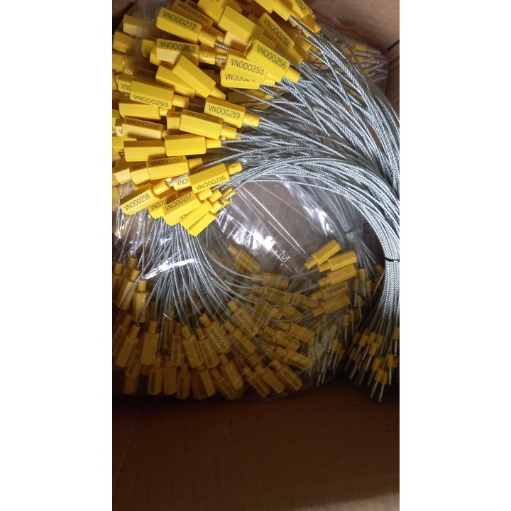 50 chiếc Seal cáp / Seal chì dây / Kẹp chì dây niêm phong container có seri