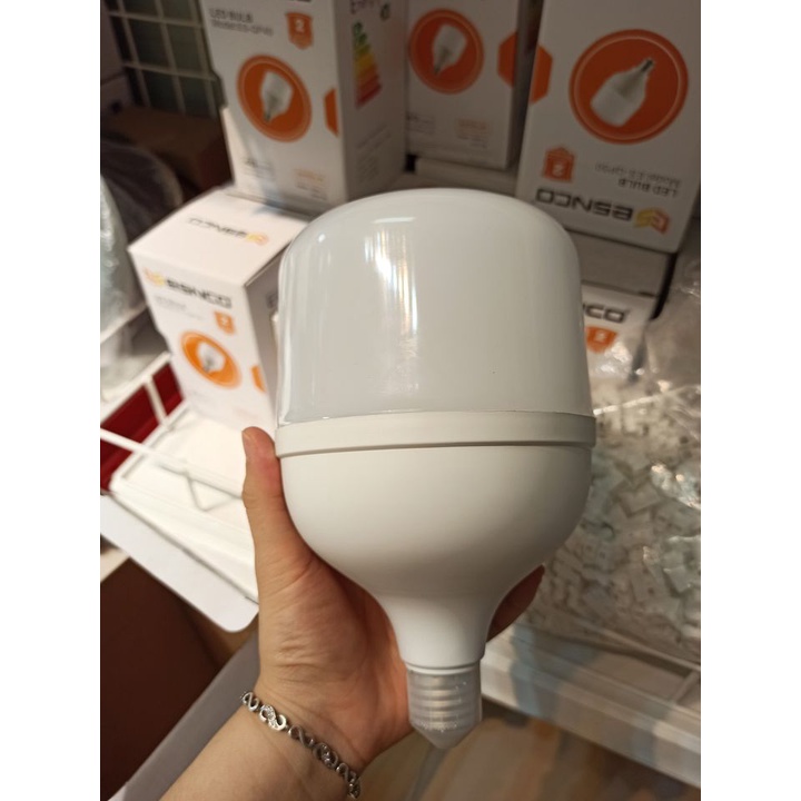 2 Bóng búp trụ 50w ánh sáng trắng, siêu sáng, tích kiệm điện năng