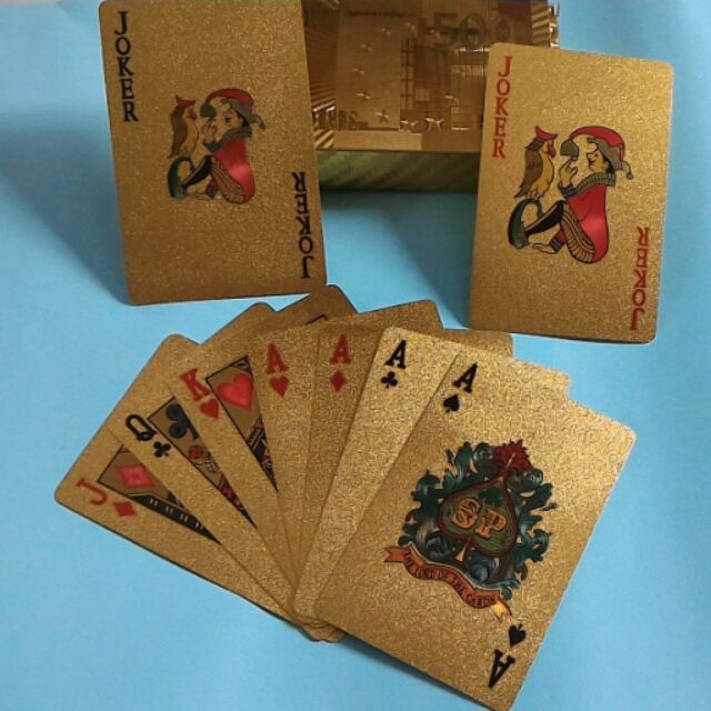 Bài tây mạ vàng 24k