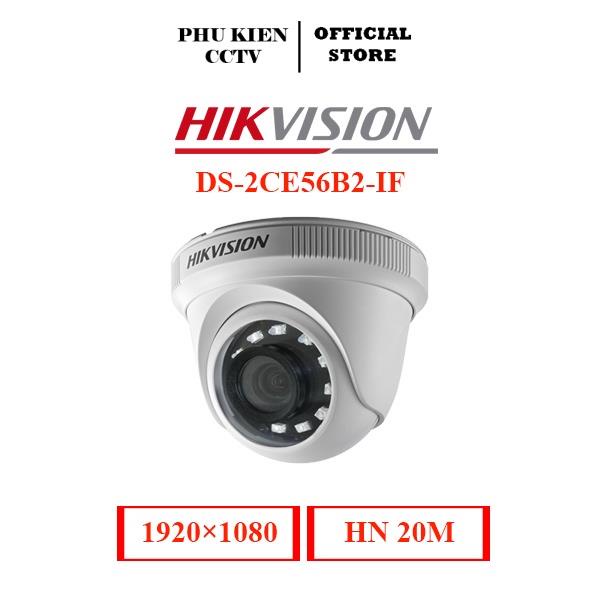 Camera Hikvision 2mp bán cầu DS2CE56B2IF hồng ngoại 20m vỏ kim loại