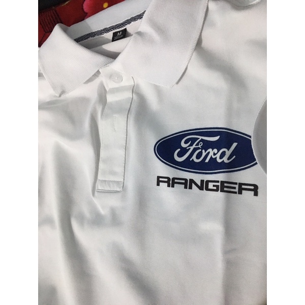Áo thun polo cổ bẻ logo xe FORD RANGER  thấm hút mồ hôi