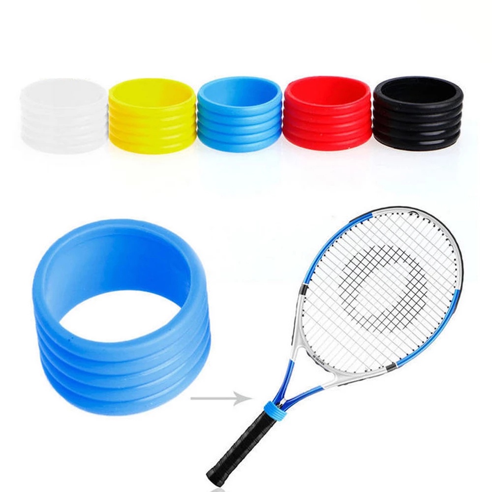 5 vòng cao su mềm nhẹ bọc cán vợt cầu lông/tennis nhiều màu lựa chọn