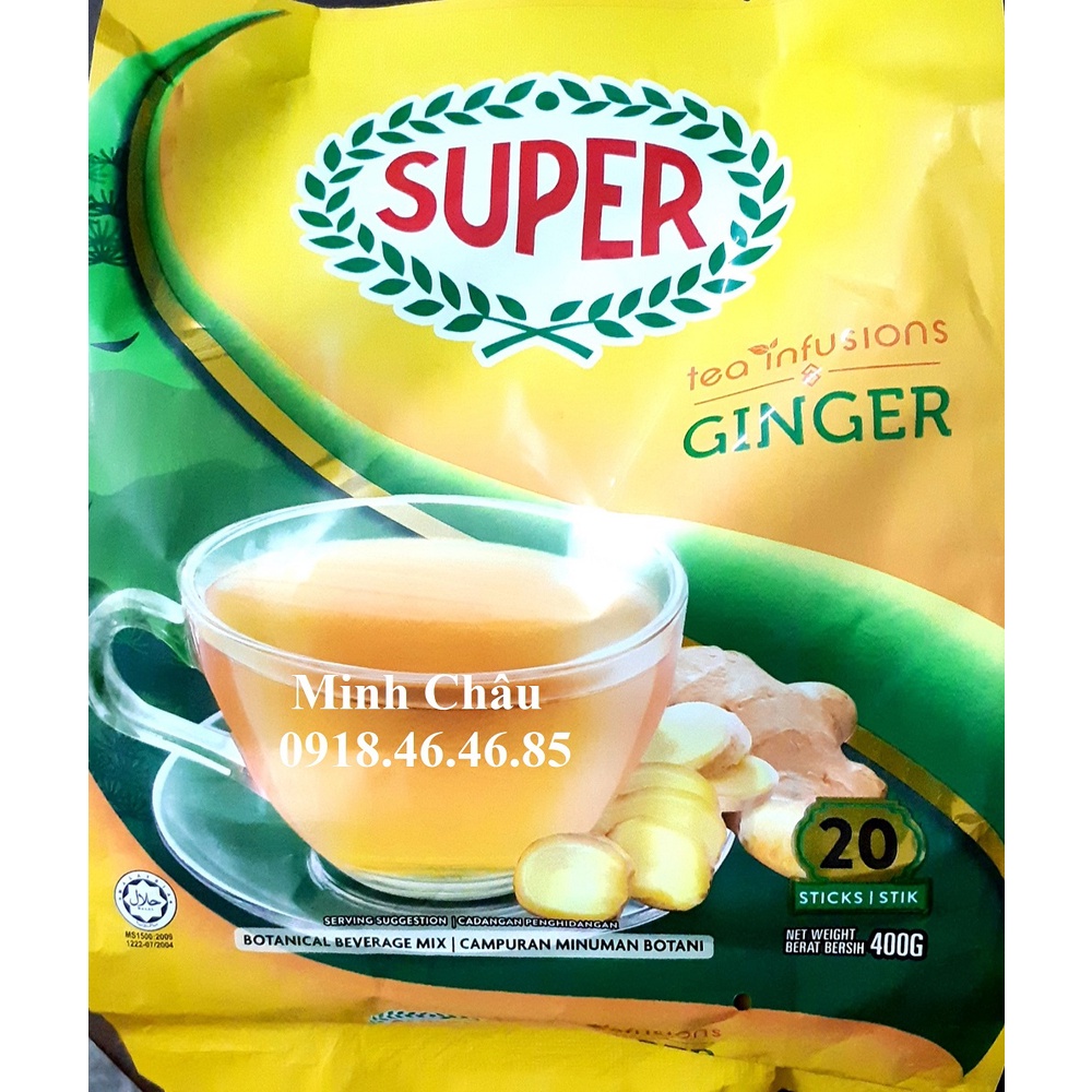 Trà Gừng hòa tan nhập khẩu Malaysia SUPER