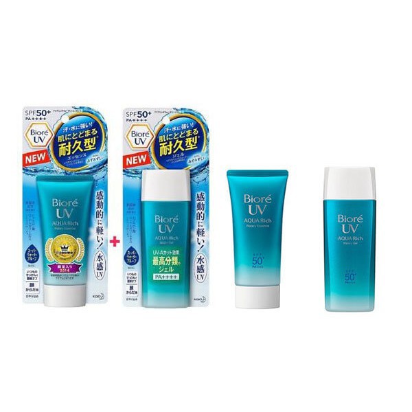 (chất lượng ) Kem Chống Nắng Biore UV Aqua dạng Gel , Essence _ tuýp to, nhỏ