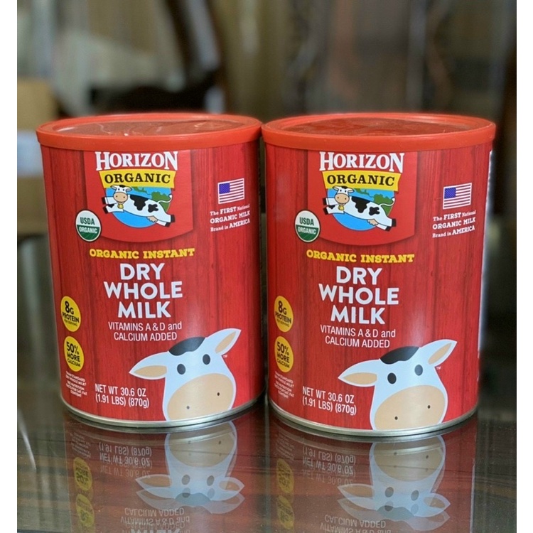 [2023]Sữa Tươi Nguyên Kem Dạng Bột Horizon Organic Whole Milk 870gr