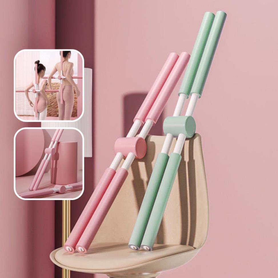 Thanh Tập Chống Gù Lưng, Gậy Tập Yoga Chống Gù Lưng Bằng Thép Không Gỉ