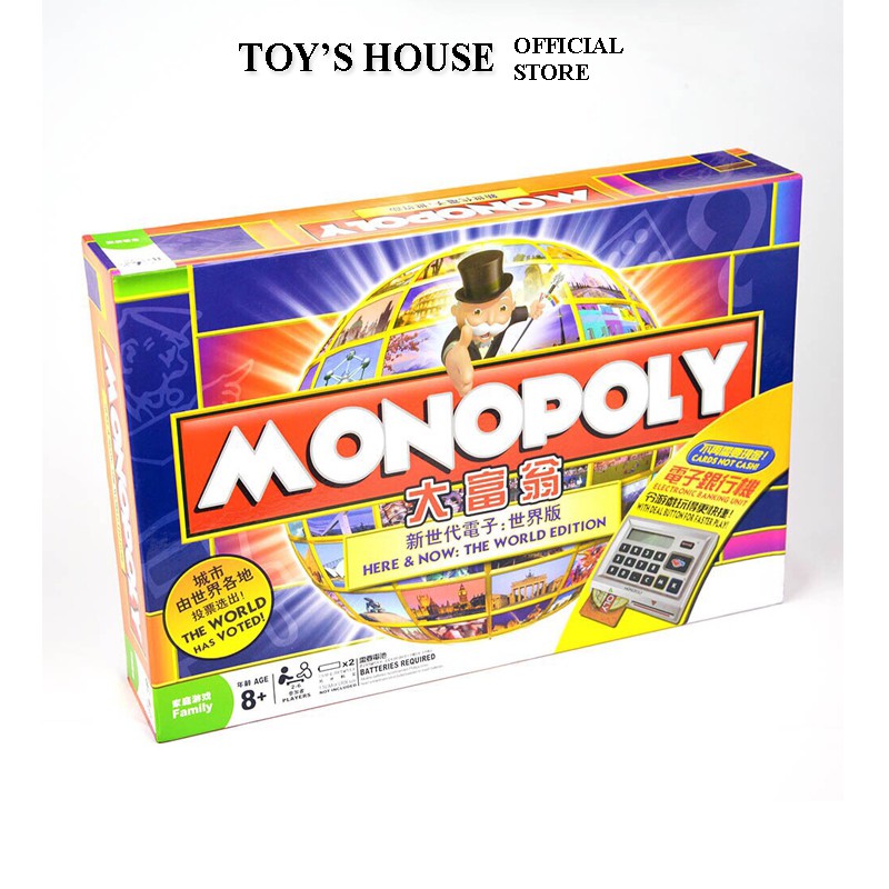 Cờ Tỷ Phú Monopoly Here &amp; Now - The World Edition bản đẹp