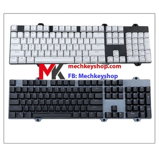 Bộ keycap 104 nút, chất liệu nhựa ABS Double shot xuyên led Đen/ Trắng