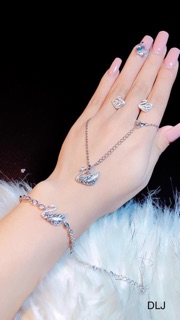 Bộ trang sức thiên nga trắng