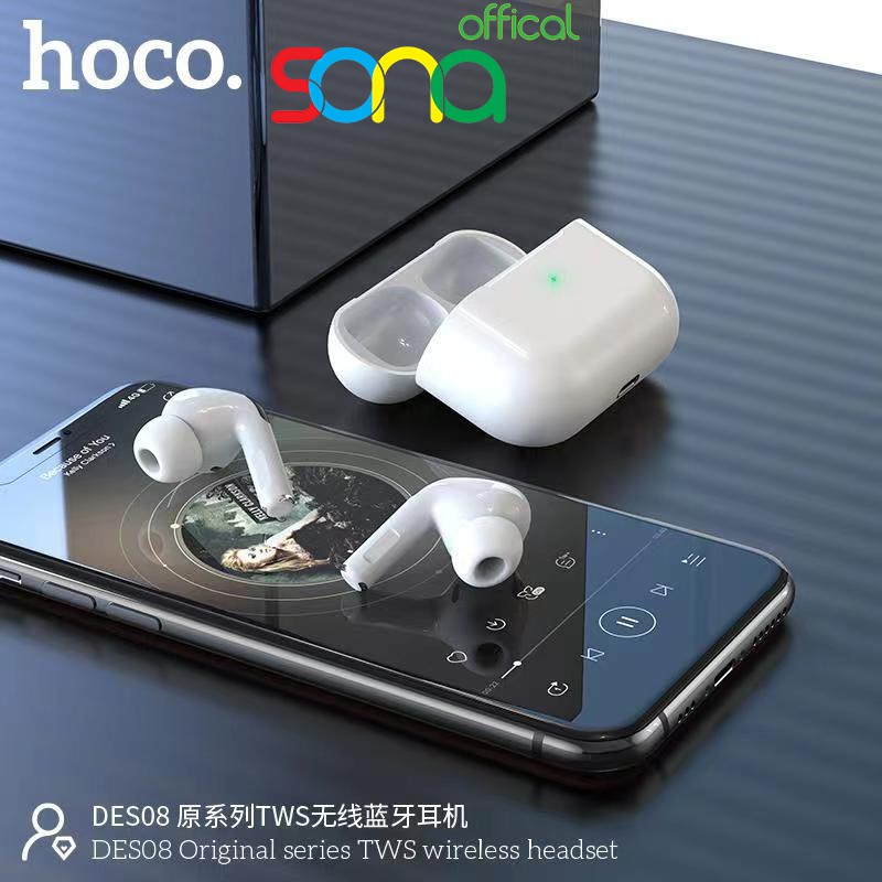 Tai nghe bluetooth, tai nghe không dây, blutut HOCO DES08 chính hãng bảo hành 12 tháng - SONA Offical