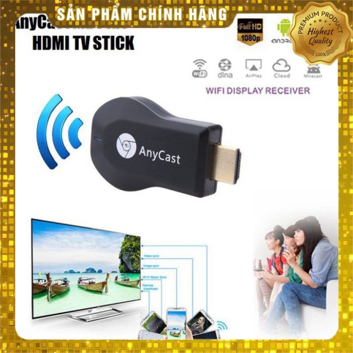 (Xả Kho) HDMI Không Dây ANYCAST M9 Plus 2018 - Tốc Độ Kết Nối Siêu Nhanh (Dùng cho android/IOS) Sản phẩm chất lượng