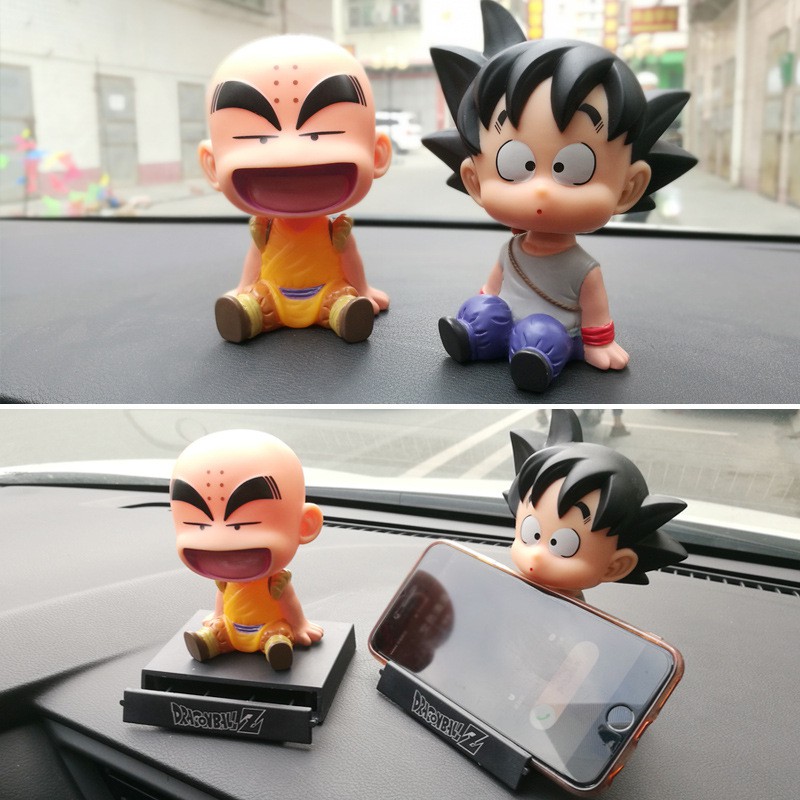 Giá Đỡ Điện Thoại Trên Ô Tô Mô Hình SonGoku Trang Trí Taplo Xe Hơi Giá Rẻ - Mô Hình Goku Kèm Giá Để Điện Thoại Trên Oto