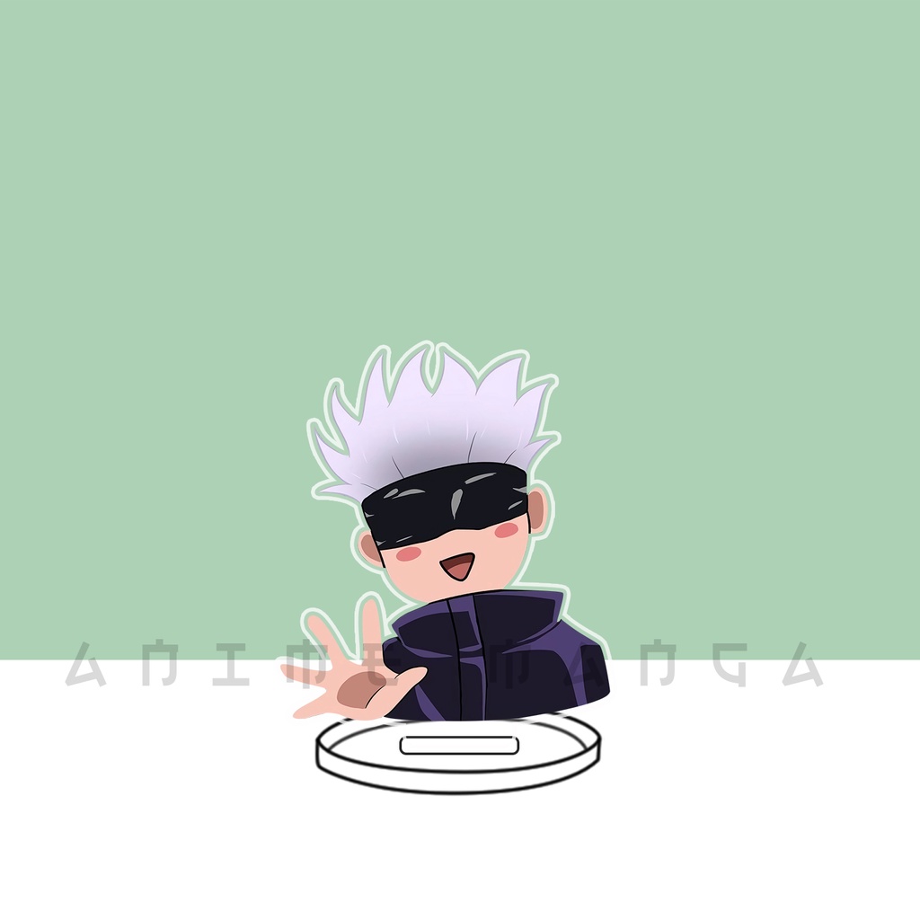 Mô Hình Nhân Vật Anime Jujutsu Kaisen Standee Chú Thuật Hồi Chiến Chibi Chất Liệu Acrylic decor góc học tập bàn làm việc
