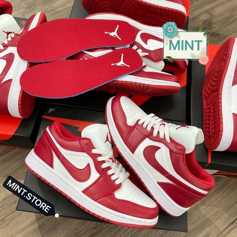 [Mã FASHIONT4WA2 giảm 10k đơn từ 50k] [MINTSTORE] Giày Sneaker Đỏ trắng thấp cổ