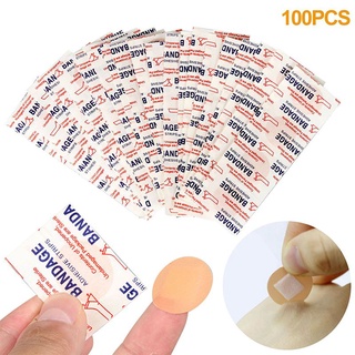 100 miếng dán cấy chỉ tròn BANDAGE. Băng keo cá nhân tròn 5.0