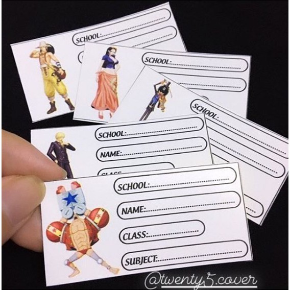 20 NHÃN VỞ IN THEO YÊU CẦU