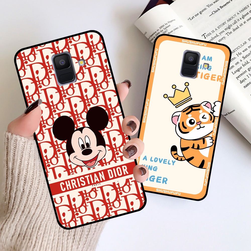 Ốp lưng Samsung A6 2018 / A6 Plus in hình mickey, hổ, kingtiger siêu rẻ T19 - T24