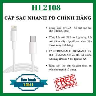 Cáp sạc nhanh chính hãng bảo hành 12 tháng 1 đổi 1