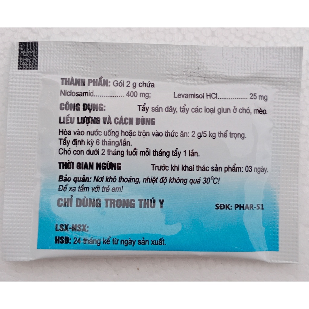 Pharcado gói 2g Chuyên dùng cho chó mèo
