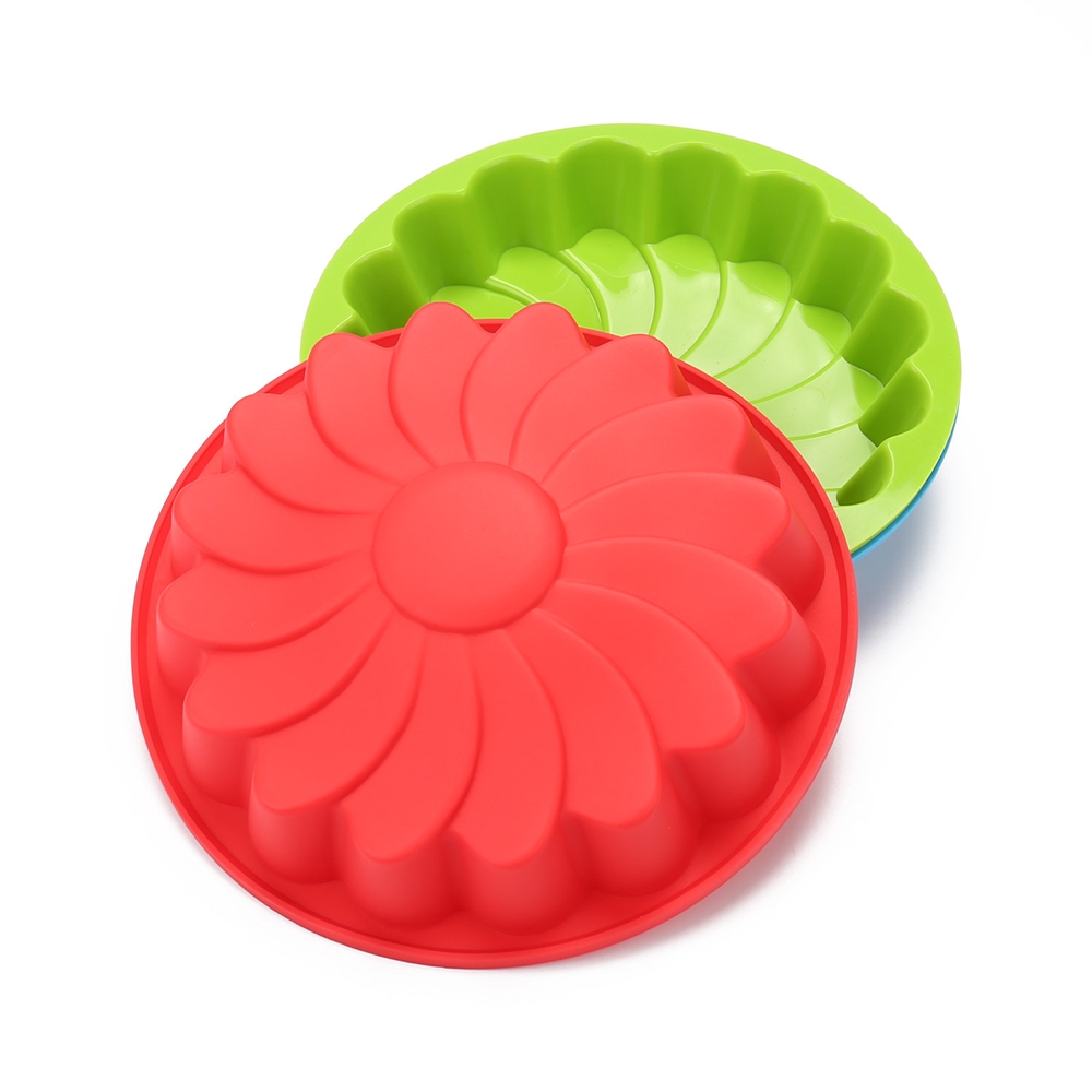 LANFY Large Hot Sale Food Silicone Flower shape Chocolate Soap Candy Cake Moulde