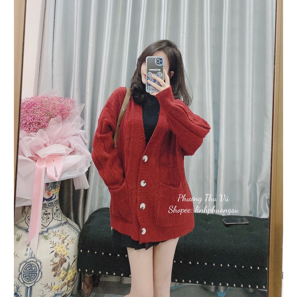 Áo Cadigan len 4 màu hàng QC cao cấp SIÊU RẺ (Ảnh thật tự chụp) | BigBuy360 - bigbuy360.vn