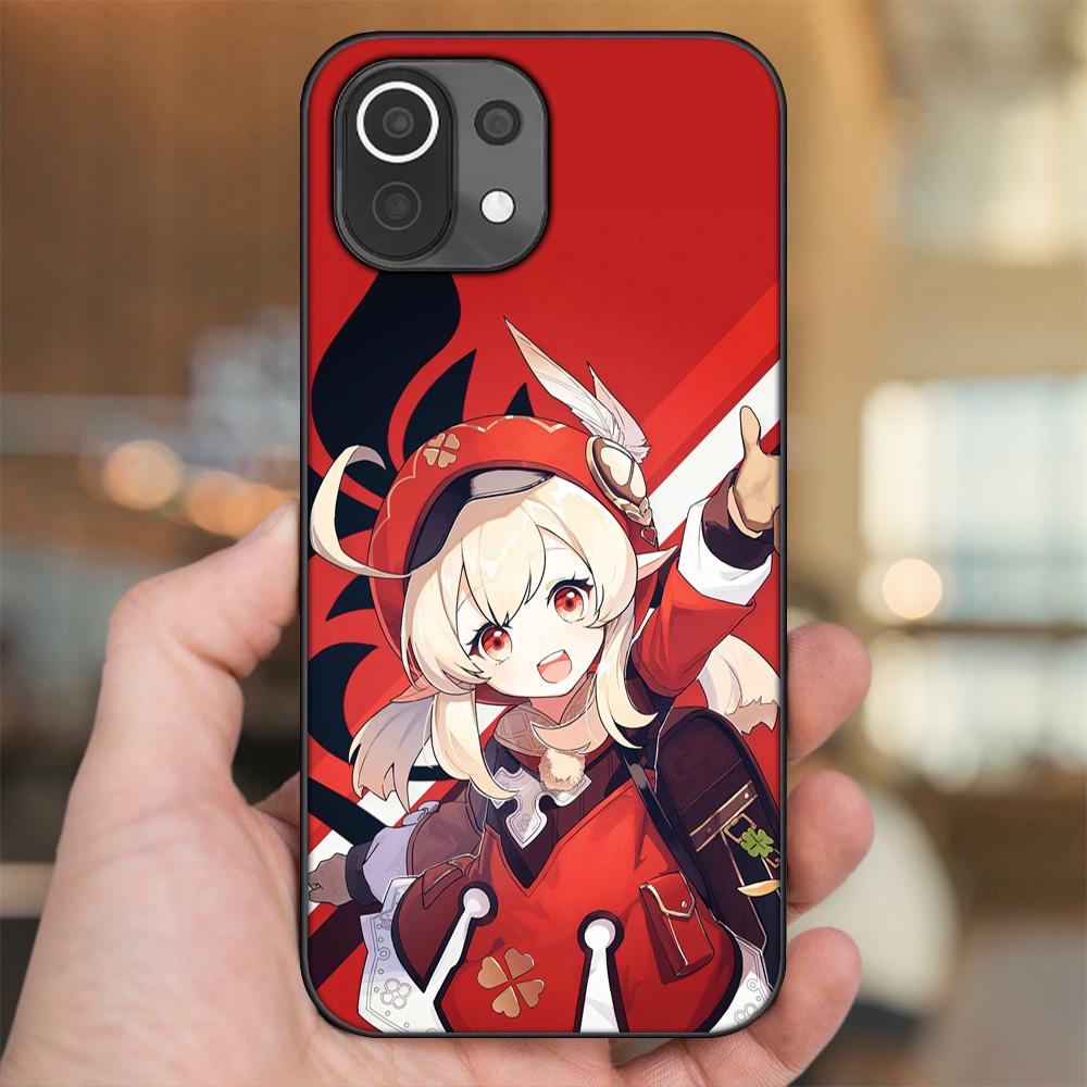 Ốp lưng Xiaomi Mi 11 Lite viền đen in hình Klee Genshin Impact