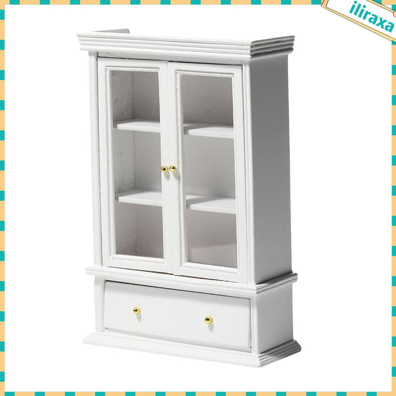 Đồ trang trí Tủ Kính Phòng Ngủ Cho Búp Bê Tỉ Lệ 1 / 12