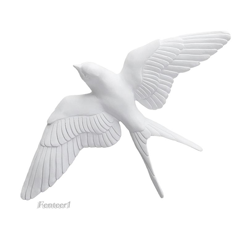 [Fenteer1] Hình Chim Én Bằng Nhựa Resin Trang Trí Tường Phòng Khách / Sân Vườn Phong Cách Bắc