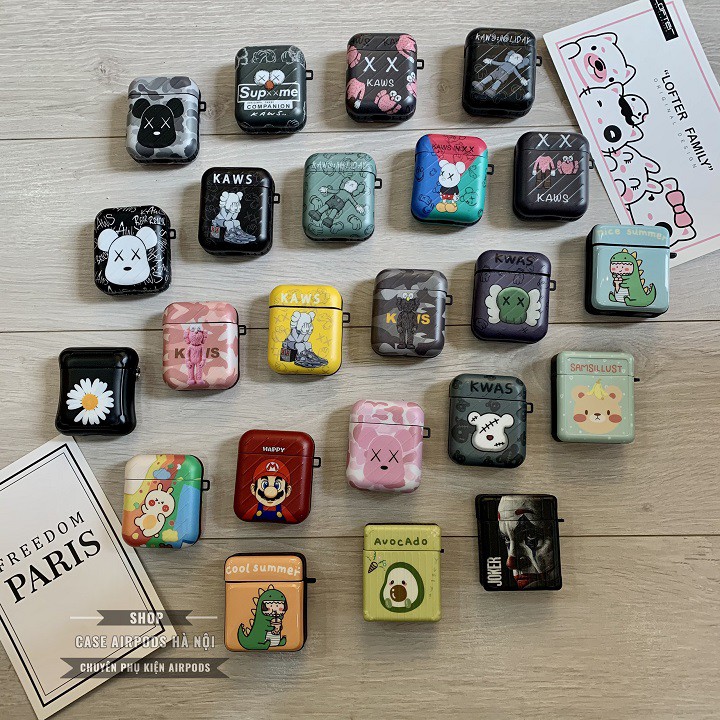 Case Airpods - Ốp Airpods 1/2/3 ( Pro ) - Tổng hợp các mẫu Kaws Chất Liệu Nhựa Dẻo