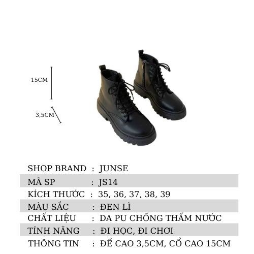 CÓ SẴN BOOT ĐEN ULLZANG -BỐT NỮ( KÈM VIDEO ẢNH THẬT)