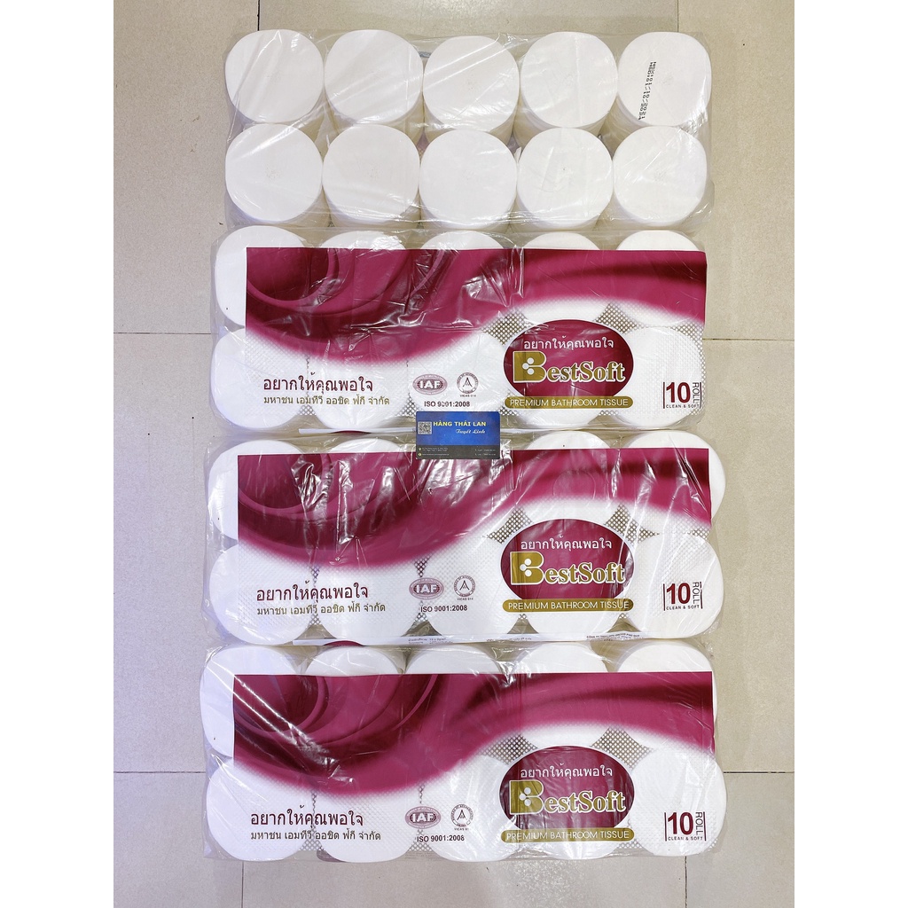 Giấy vệ sinh BestSoft không lõi (10 cuộn)