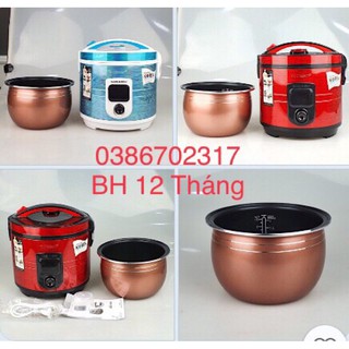 Nồi Cơm Điện Lòng Gang Siêu Dày 1,2l - 1,8l Nấu Cơm Ngon Bảo Hành 12 Tháng
