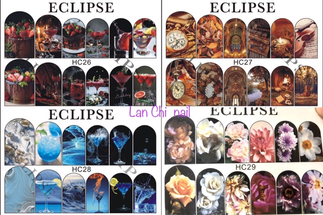 Sticker nước 3D Nga (P1) - LanChiNail