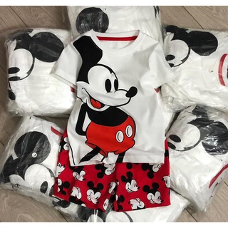 BỘ CỘC TAY LITTLE MICKEY ĐỎ CHO BÉ TRAI