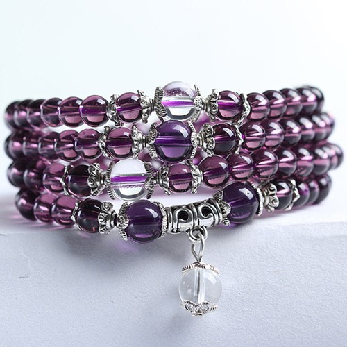 [Hàng Có Sẵn] Vòng Tay Chuỗi Hạt Thạch Anh Tím