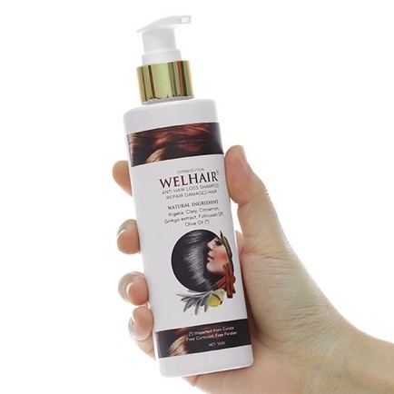 Dầu gội Welhair – Hỗ trợ ngăn ngừa rụng tóc, giúp tóc chắc khỏe (Chai 150g)