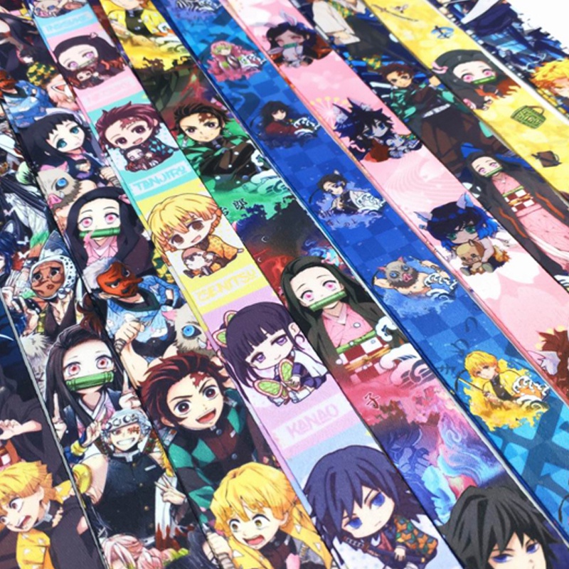 Dây đeo cổ họa tiết hoạt hình Demon Slayer cho điện thoại/thẻ ID