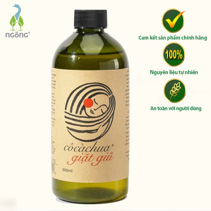 Nước Giặt Hữu Cơ Organic Giặt Sạch Hiệu Quả Và Bảo Vệ Quần Áo Cô Cà Chua Giặt Giũ 500ml