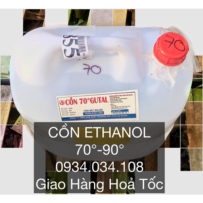 [HCM-HOẢ TỐC]CỒN ETHANOL 70° CAN ĐÚNG 30Lit