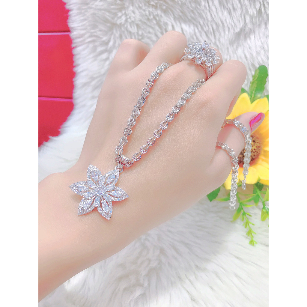 Dây chuyền nữ mạ vàng 18K cao cấp JK Silver daychuyen321