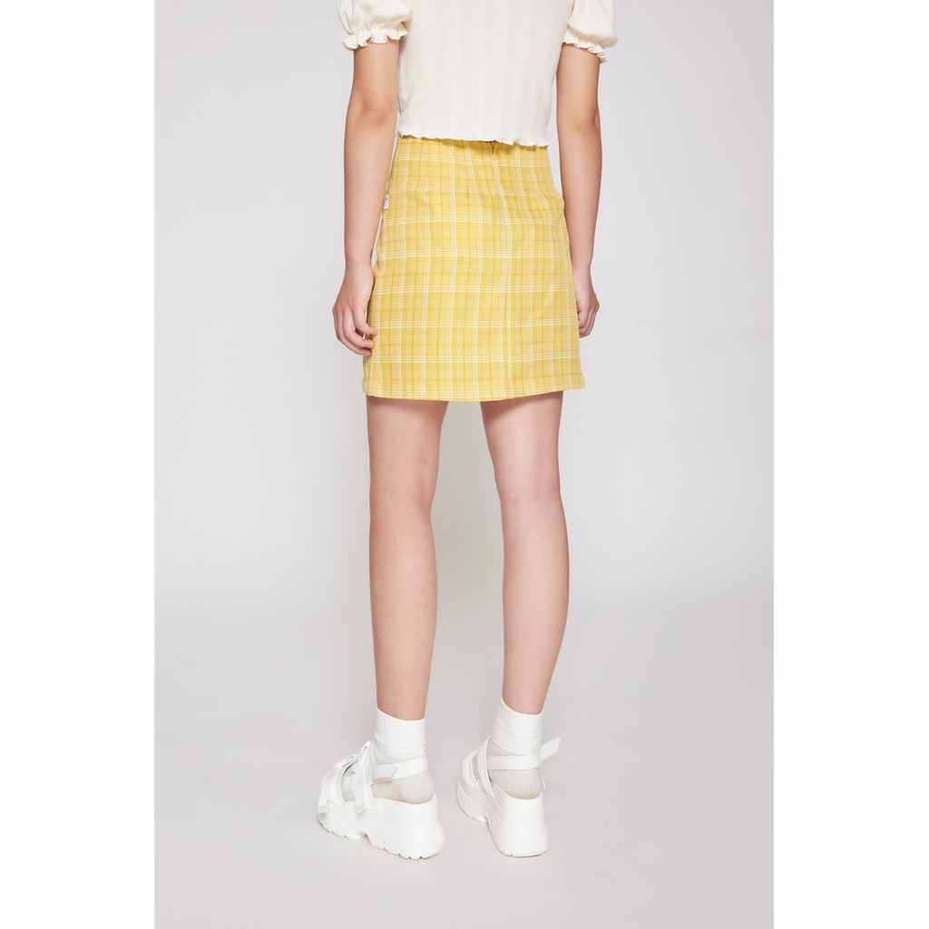 Chân Váy Nữ BOO Dáng Aline Lưng Cao Xẻ Gấu Họa Tiết Kẻ Caro Nhiều Màu | BigBuy360 - bigbuy360.vn