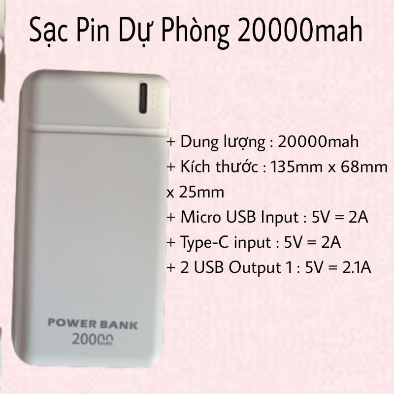 Sạc Dự Phòng❤️FREESHIP ❤️Cục Sạc Dự Phòng 10000mah,20000mah,30000mah❤️Cục Sạc Nhanh POWER BANK.