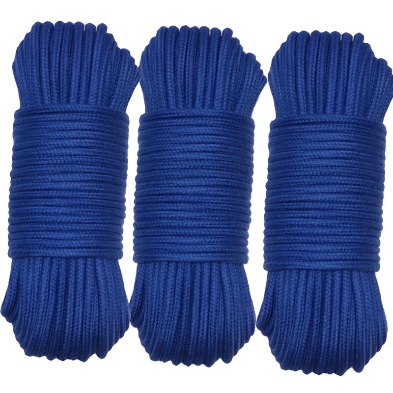 100 mét - Dây Thừng 5mm cotton rất chắc chắn dùng làm macrame, căng lều, dây phơi, thời trang, dây giày