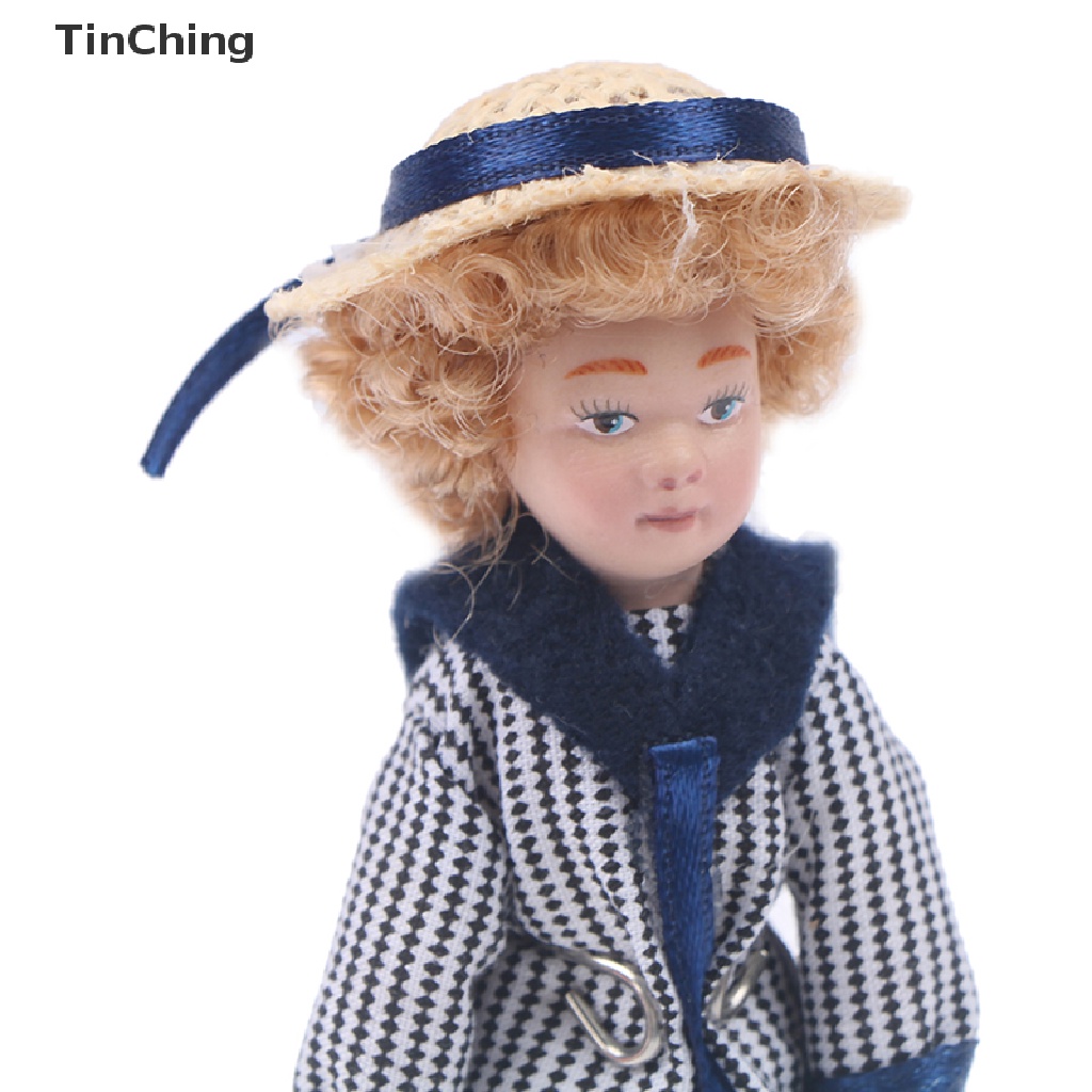 Mô Hình Búp Bê Đội Mũ Rơm Victoria Bằng Gốm Tỉ Lệ 1: 12