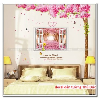 Decal dán tường kết hợp