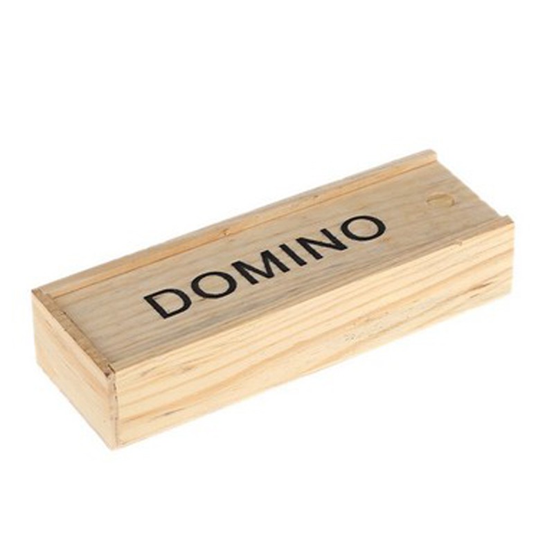 Bộ 28 quân cờ Domino mini kèm hộp gỗ đựng chuyên dùng mang đi du lịch