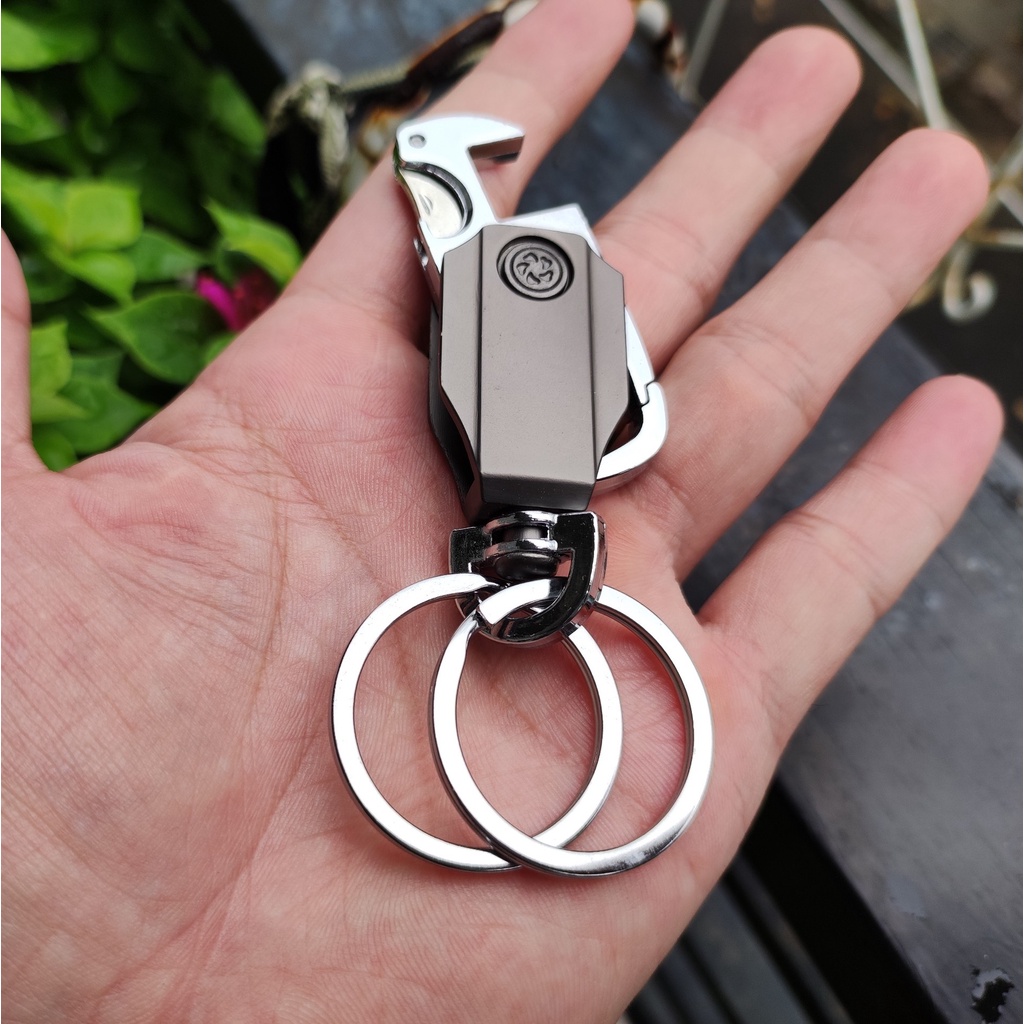 Móc Khóa Oto Xe Máy ZACHI Đa Năng Spinner, Móc Chìa Khóa Oto Xe Máy Có Đồ Khui Cao Cấp Thiết Kế Độc Đáo MK6