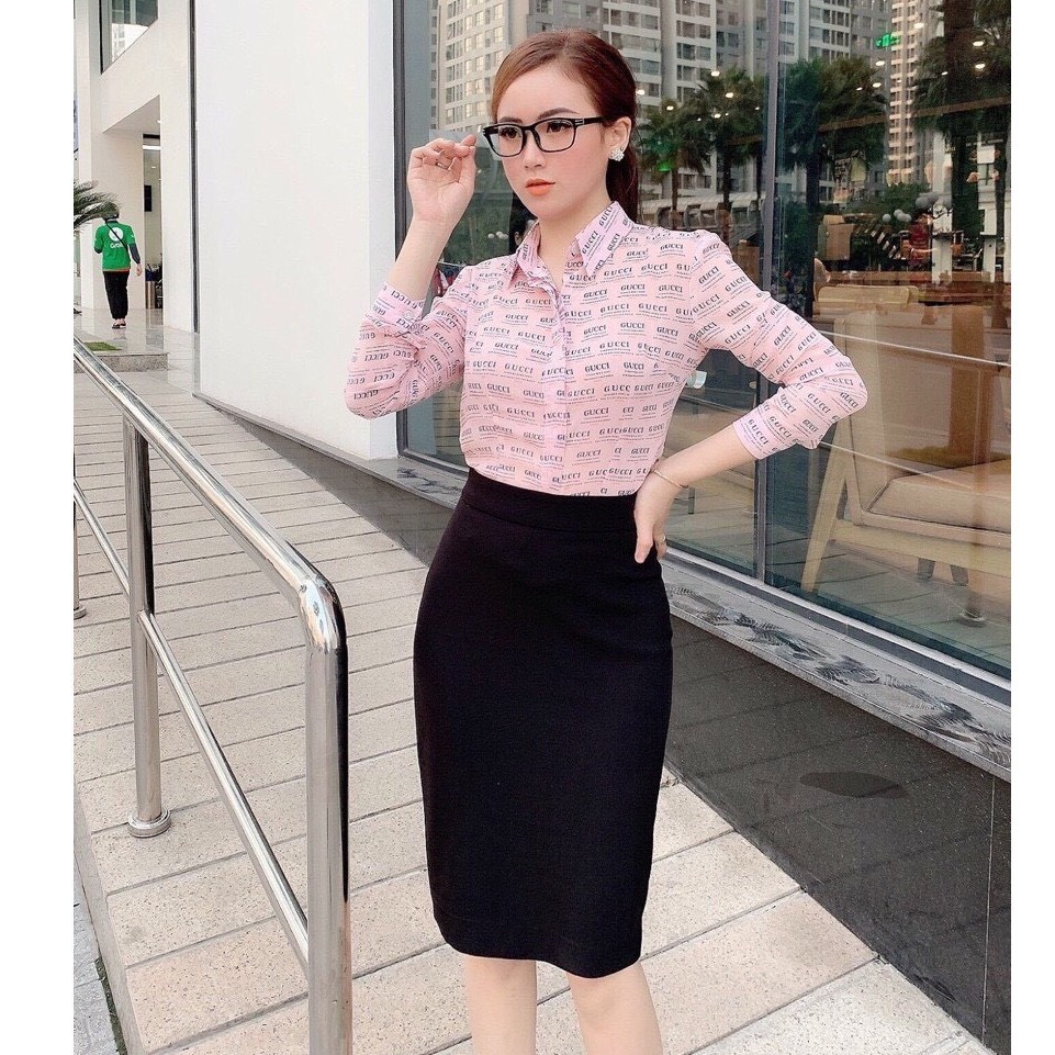 Chân váy bút chì dài xẻ sau công sở đen dáng dài, chất Umi cao cấp, co giãn tốt mặc tôn dáng | BigBuy360 - bigbuy360.vn